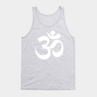 White Aum Tank Top